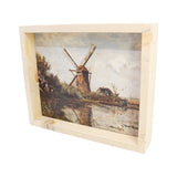 Hoekstra Decor Dutch Windmill Landscape Wall Art