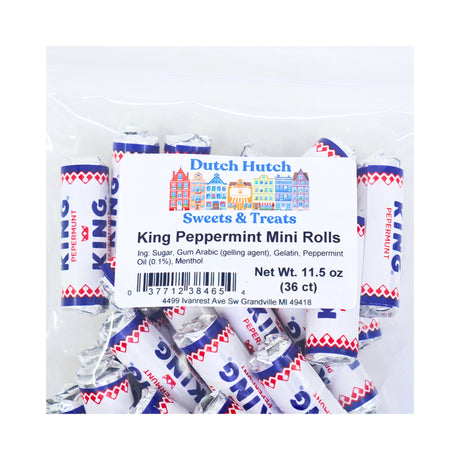 Dutch Hutch King Peppermint Mini Rolls 36 ct Bag (11.5 oz)