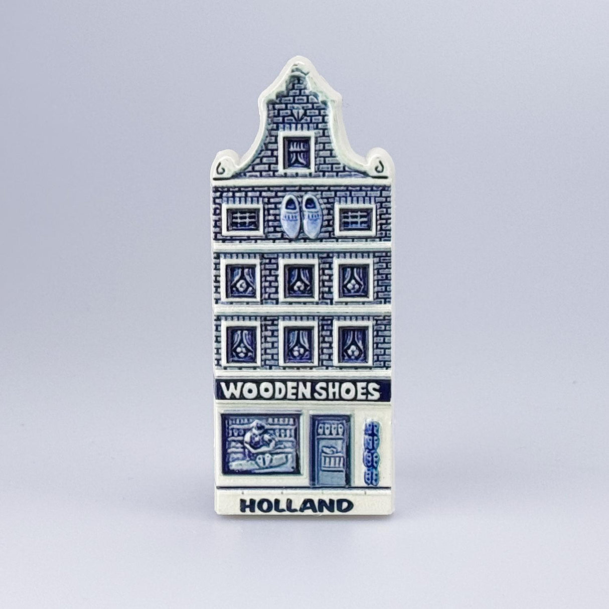 Magnet Canal House Wooden Shoe Delft Blue