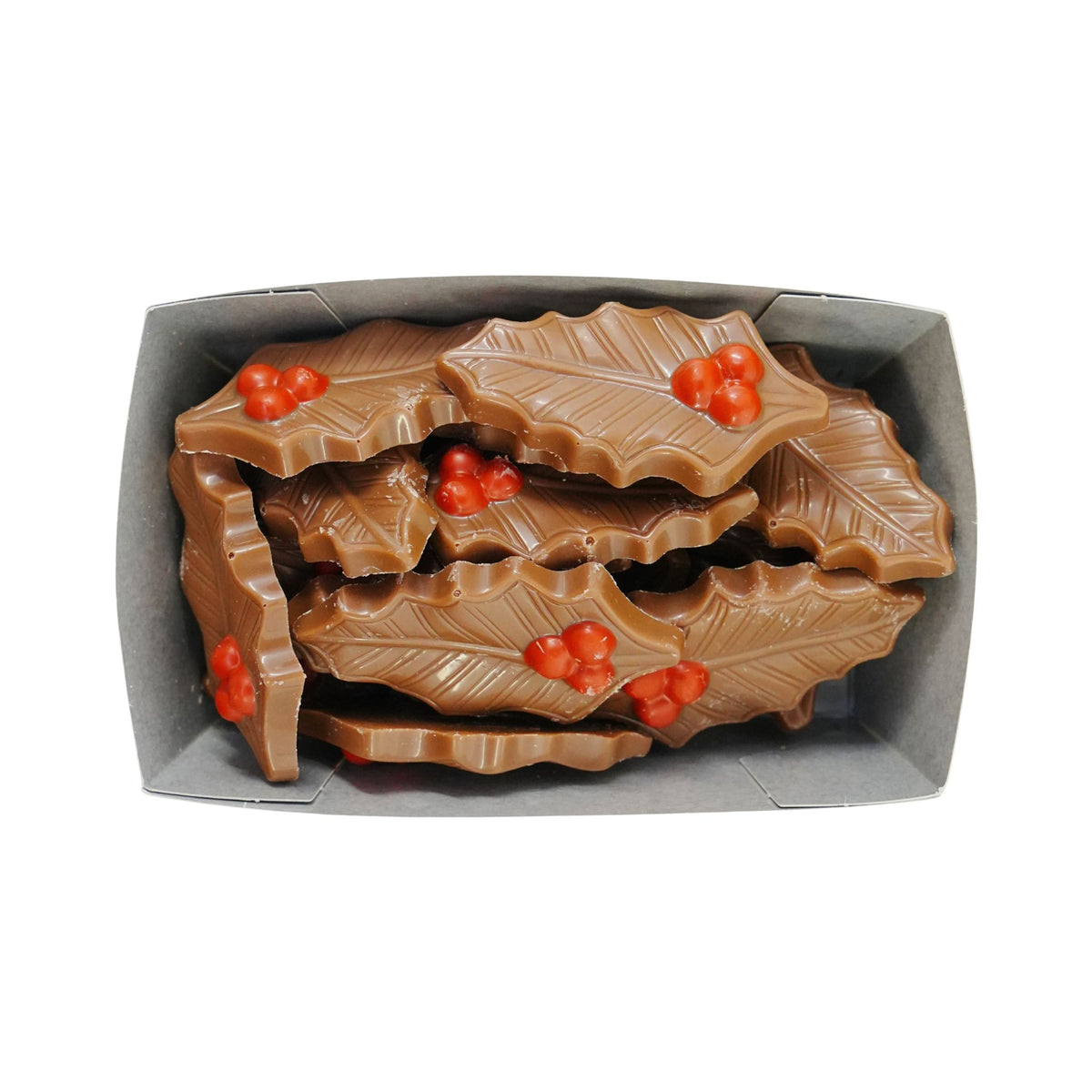 Martinez Milk Chocolate Holly Leaves 5 oz
