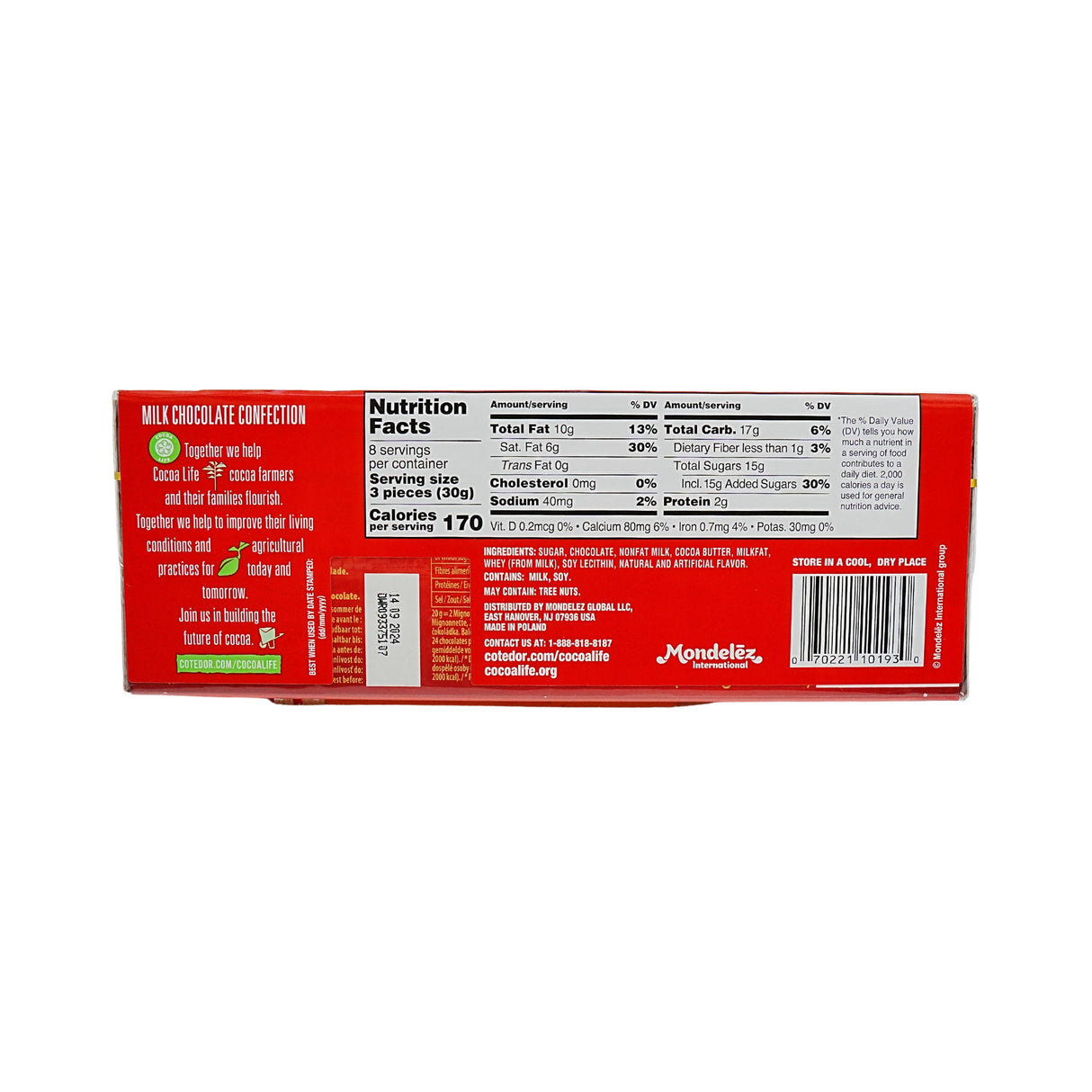 Cote D Or Milk Mignonettes 8.46 oz