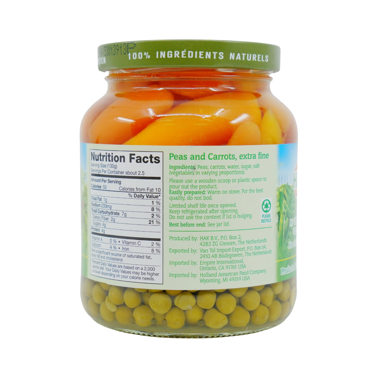 Hak Peas & Carrots 12.3 Oz