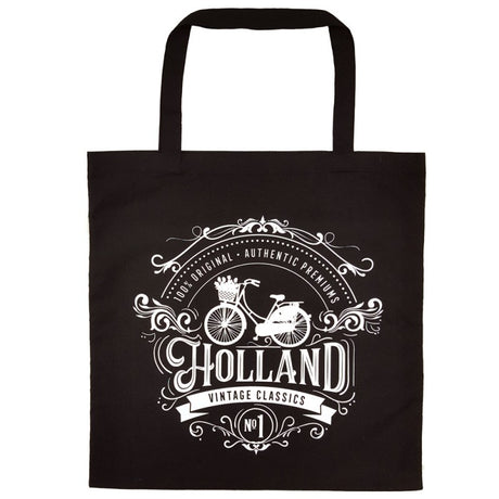 Holland Shopping Bag Classic Black 100% Cotton