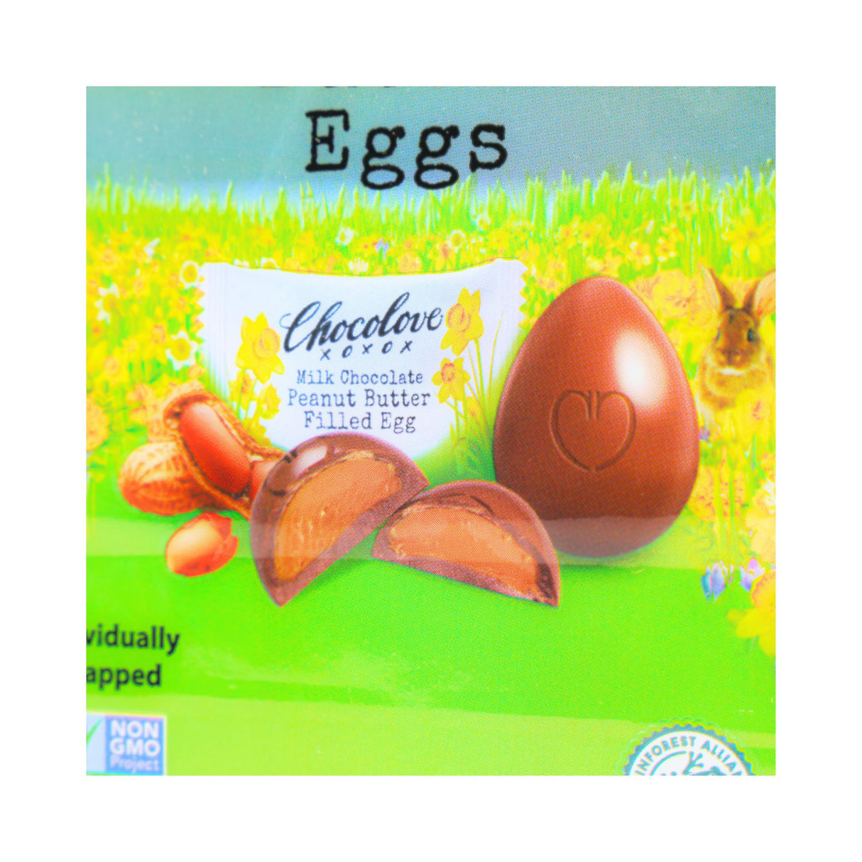 Chocolove Milk Chocolate Peanut Butter Filled Eggs 3.5 oz