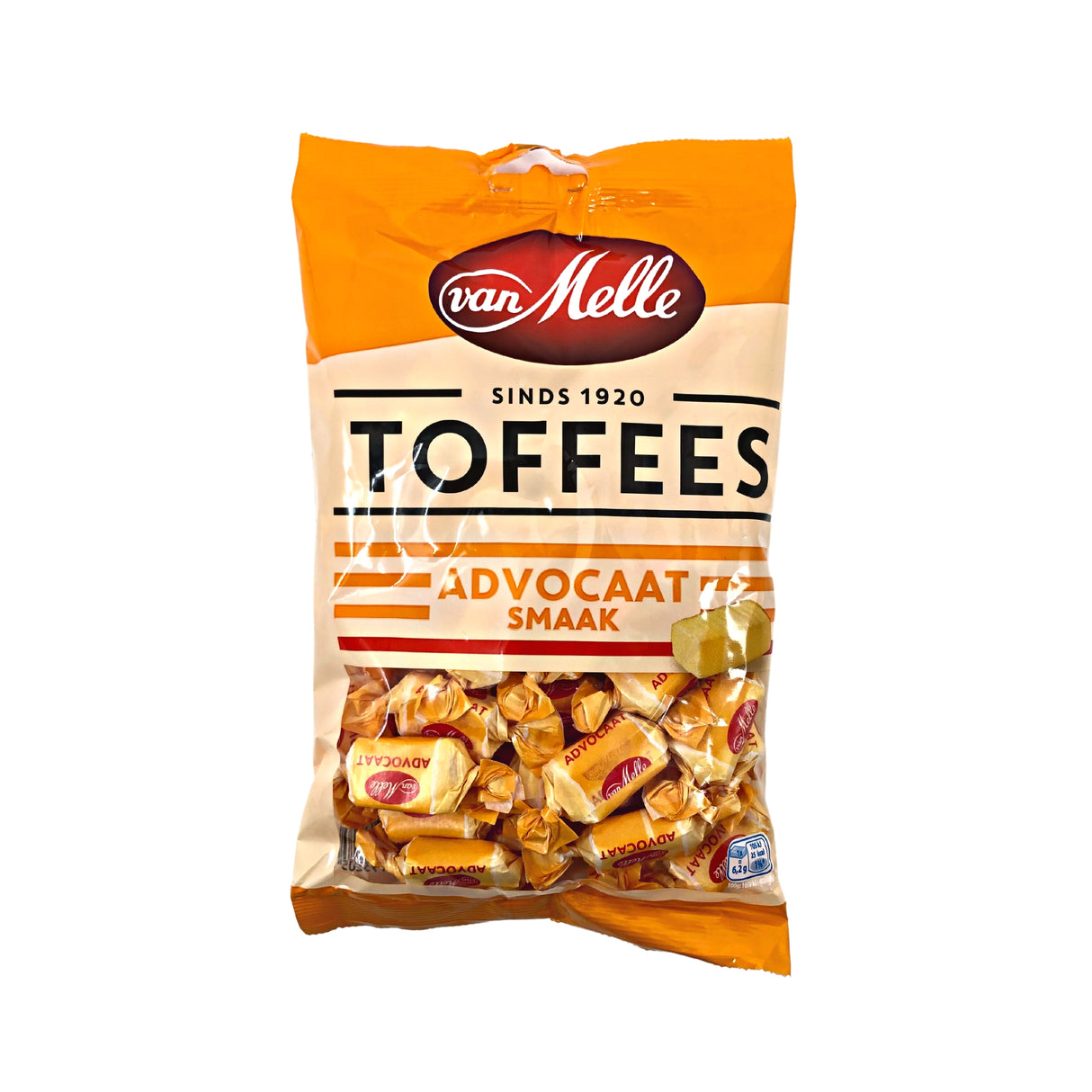 Van Melle Eggnog Toffees  7.9 oz bag Advocaat