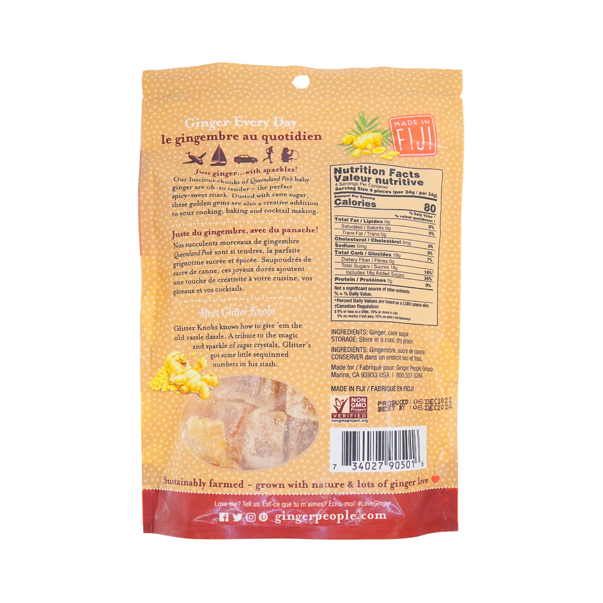 Ginger People Crystallized Ginger Candy 3.5 oz