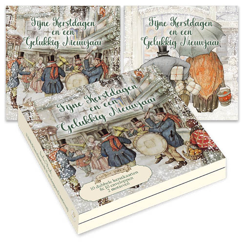 Christmas Cards Anton Pieck Echtpaar (Married Couple) - Fanfare box of 10