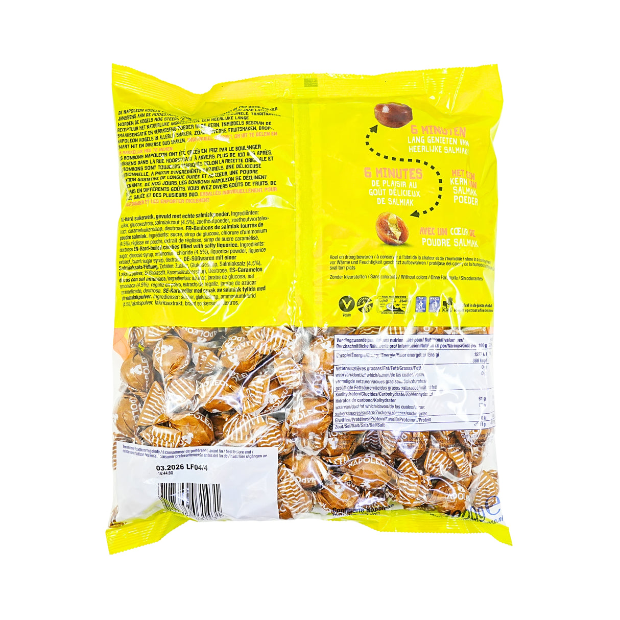 Napoleon Salmiak (Zwart Wit) Candy Balls 2.2 lb