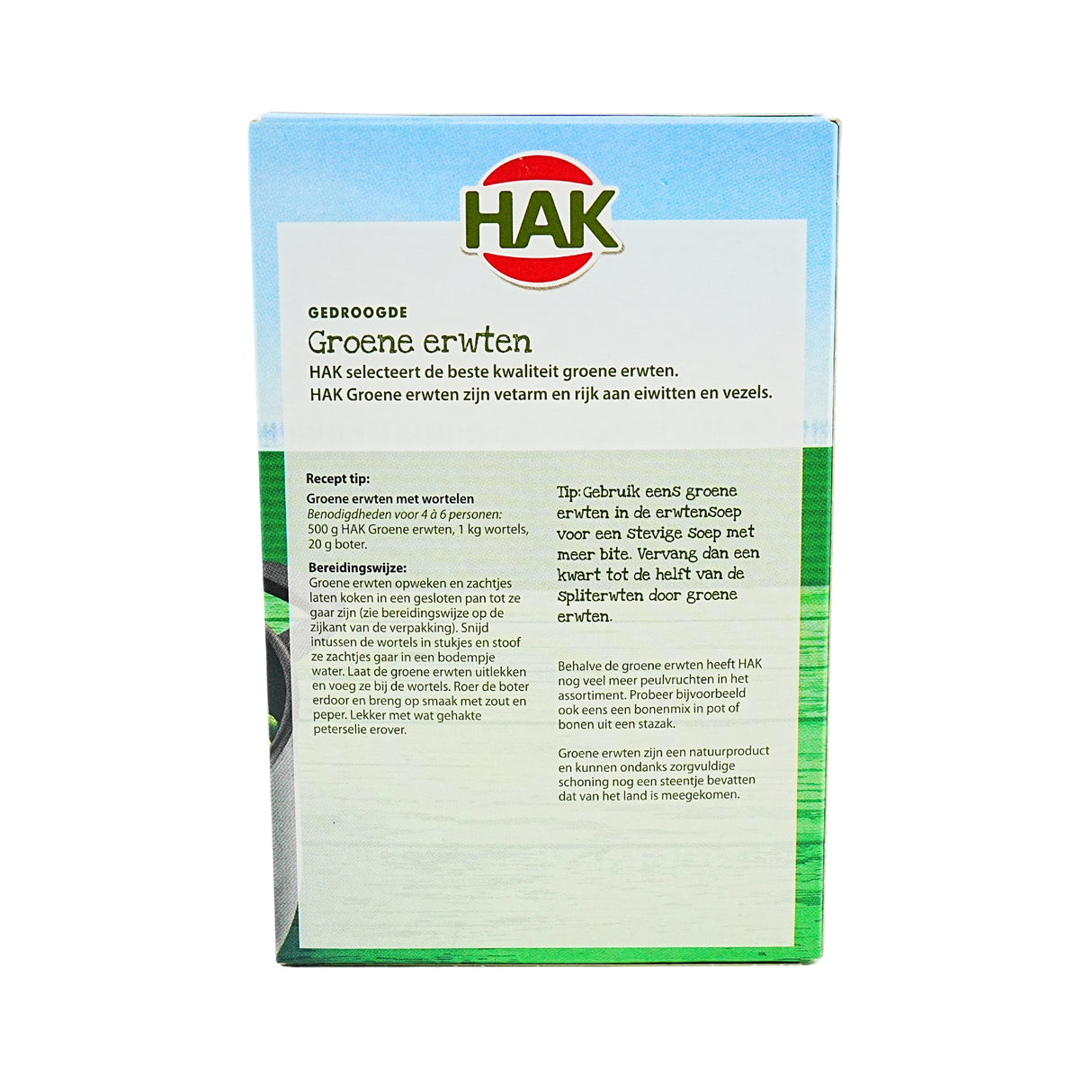 Hak Whole Green Peas Dried  17.6 oz