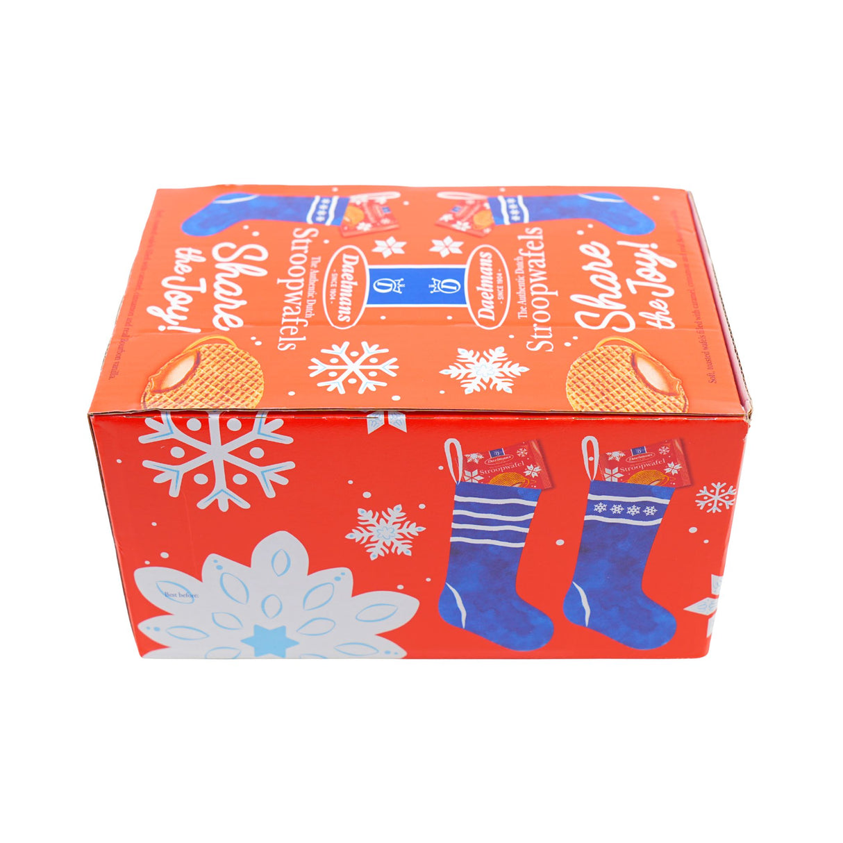Daelmans  Holiday Jumbo Single  Caramel Syrupwafers 24 ct (1.38 oz)