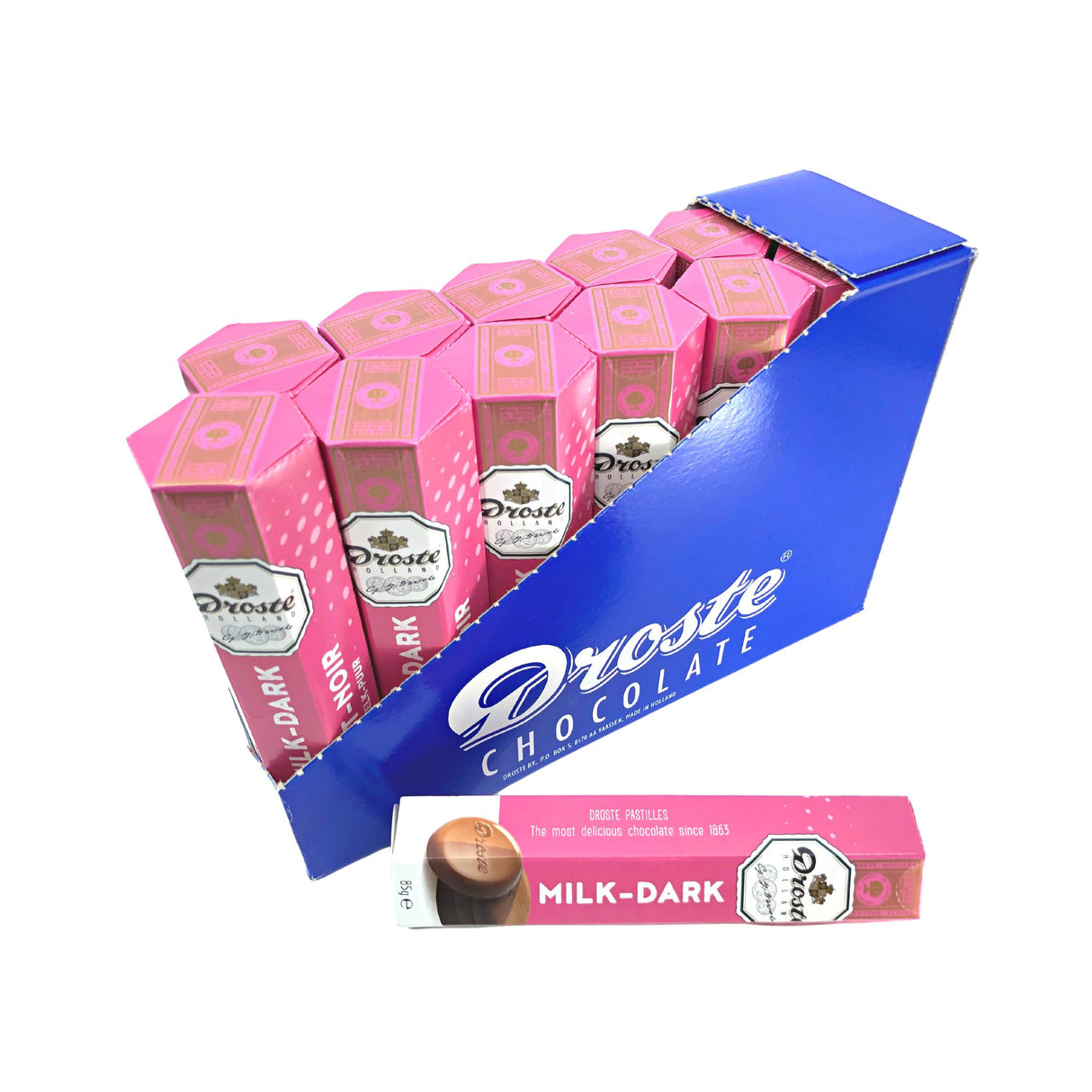 Droste Doublet Milk & Dark Chocolate Pastille 2.99 Oz