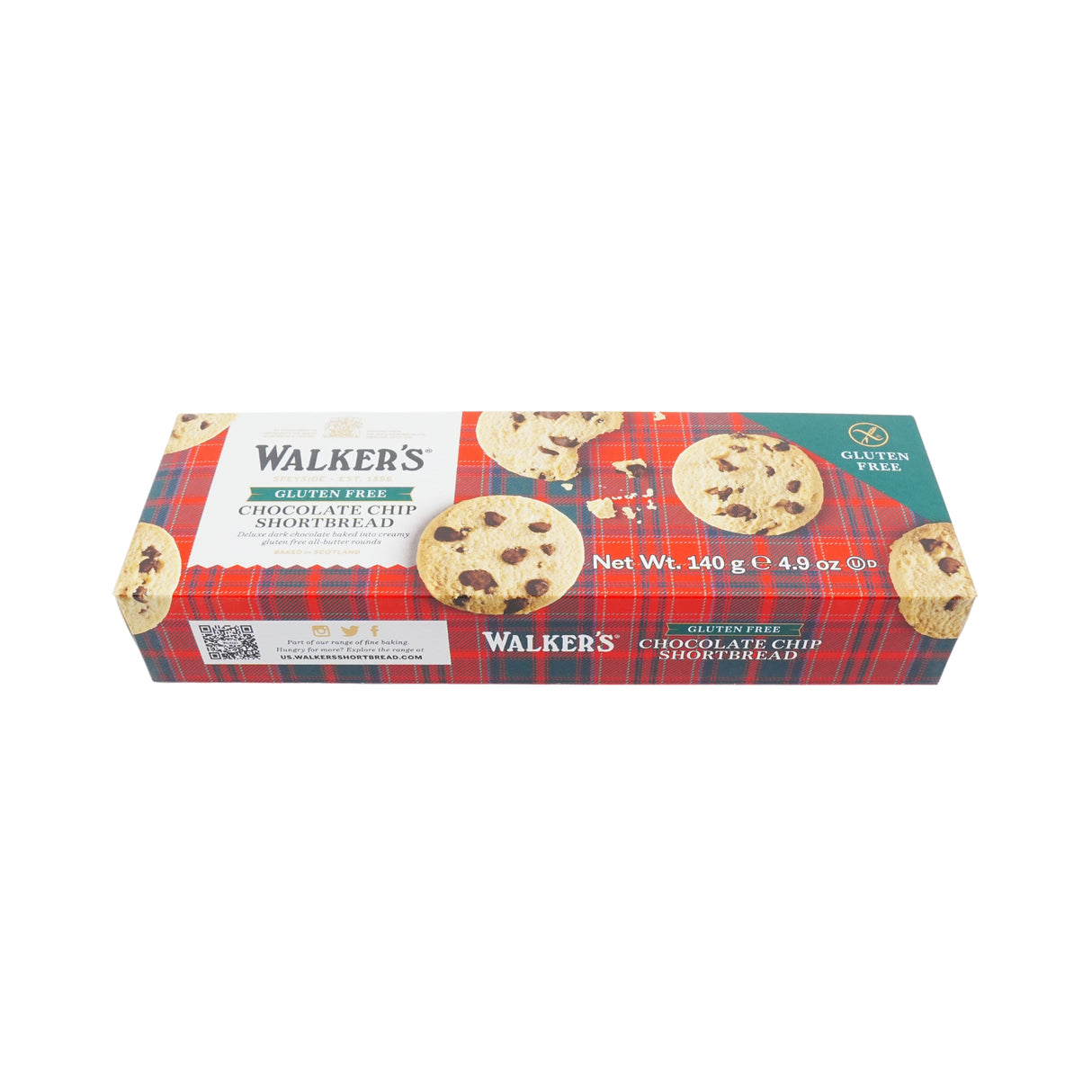 Walkers Gluten Free Chocolate Chip Rounds 4.9 oz box
