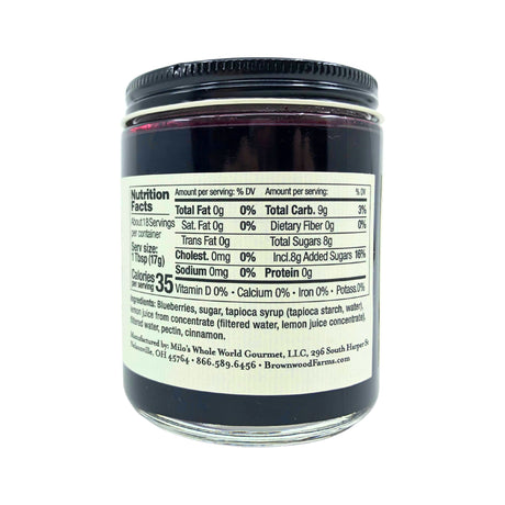 Brownwood Blueberry Spread 10 oz jar