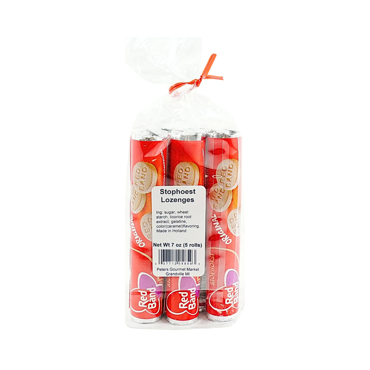 Red Band Stophoest Cough Drop 5 Roll Pack