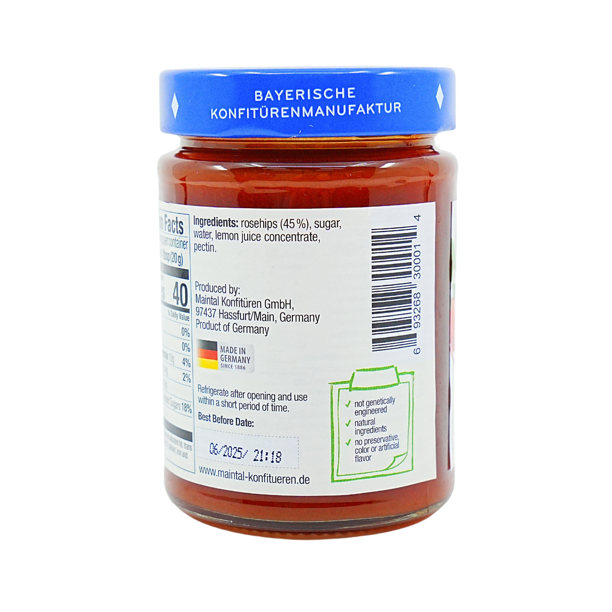 Maintal Rosehip Fruit Spread 12 oz