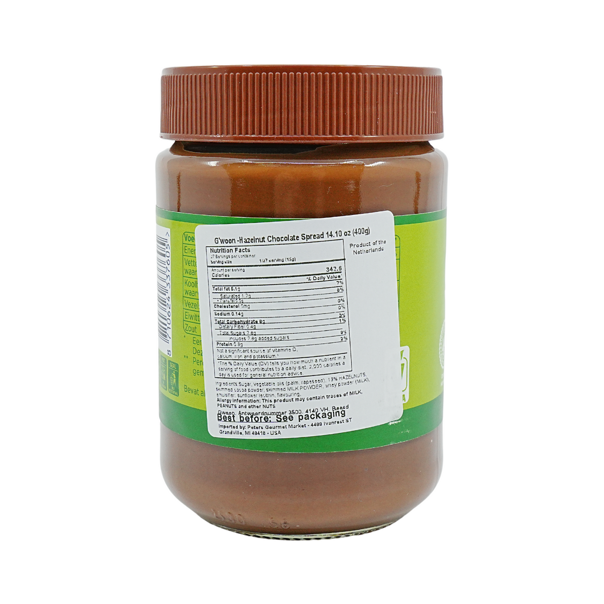 Gwoon Hazelnut Choc Spread 14 oz Jar