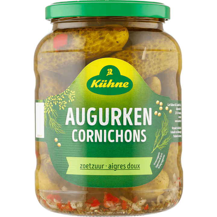 Kuhne Augurken Cornichons Pickles 12 oz (330 Gram) Jar
