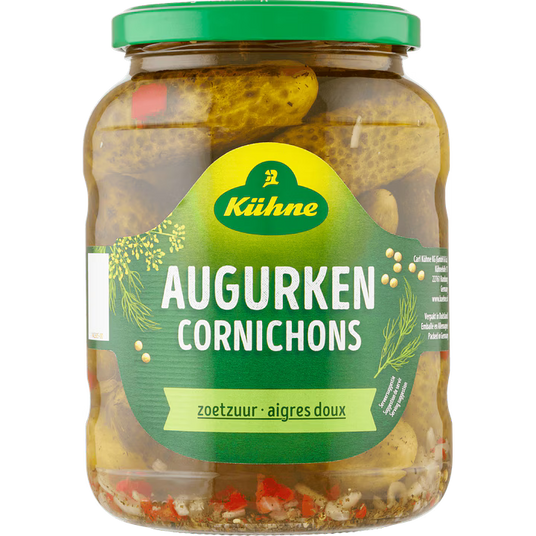 Kuhne Augurken Cornichons Pickles 12 oz (330 Gram) Jar