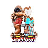 Holland Dutch Kissing Couple Magnet Clip