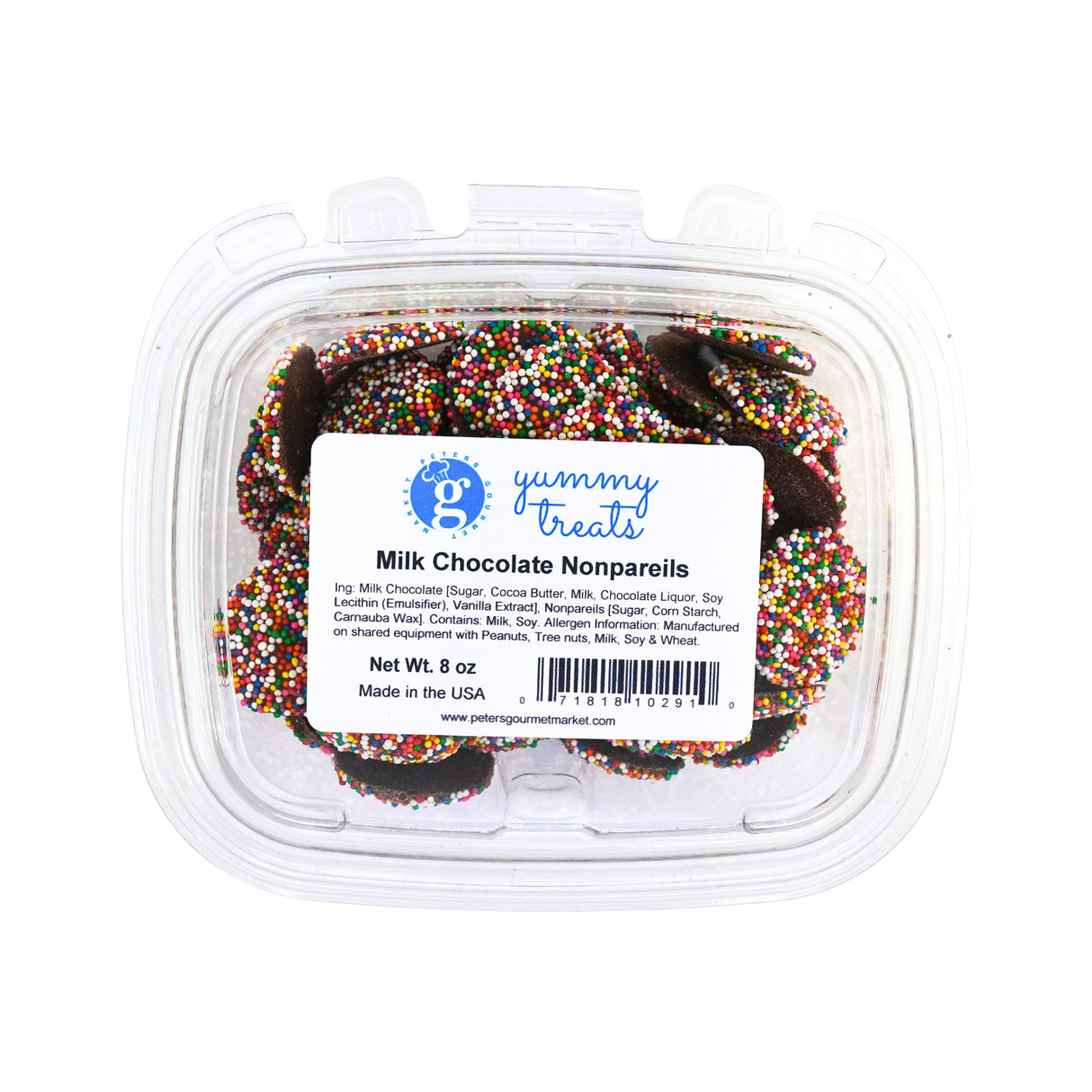 Milk Chocolate Nonpareils 8oz tub
