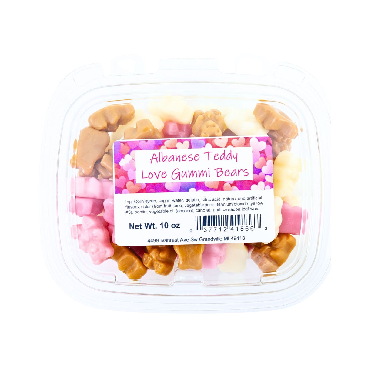 ALB Teddy Love Gummi Bears 10 oz Tub