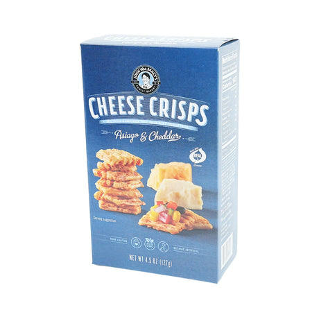 John Macy Asiago & Cheddar Cheese Crisp 4.5 Oz Box