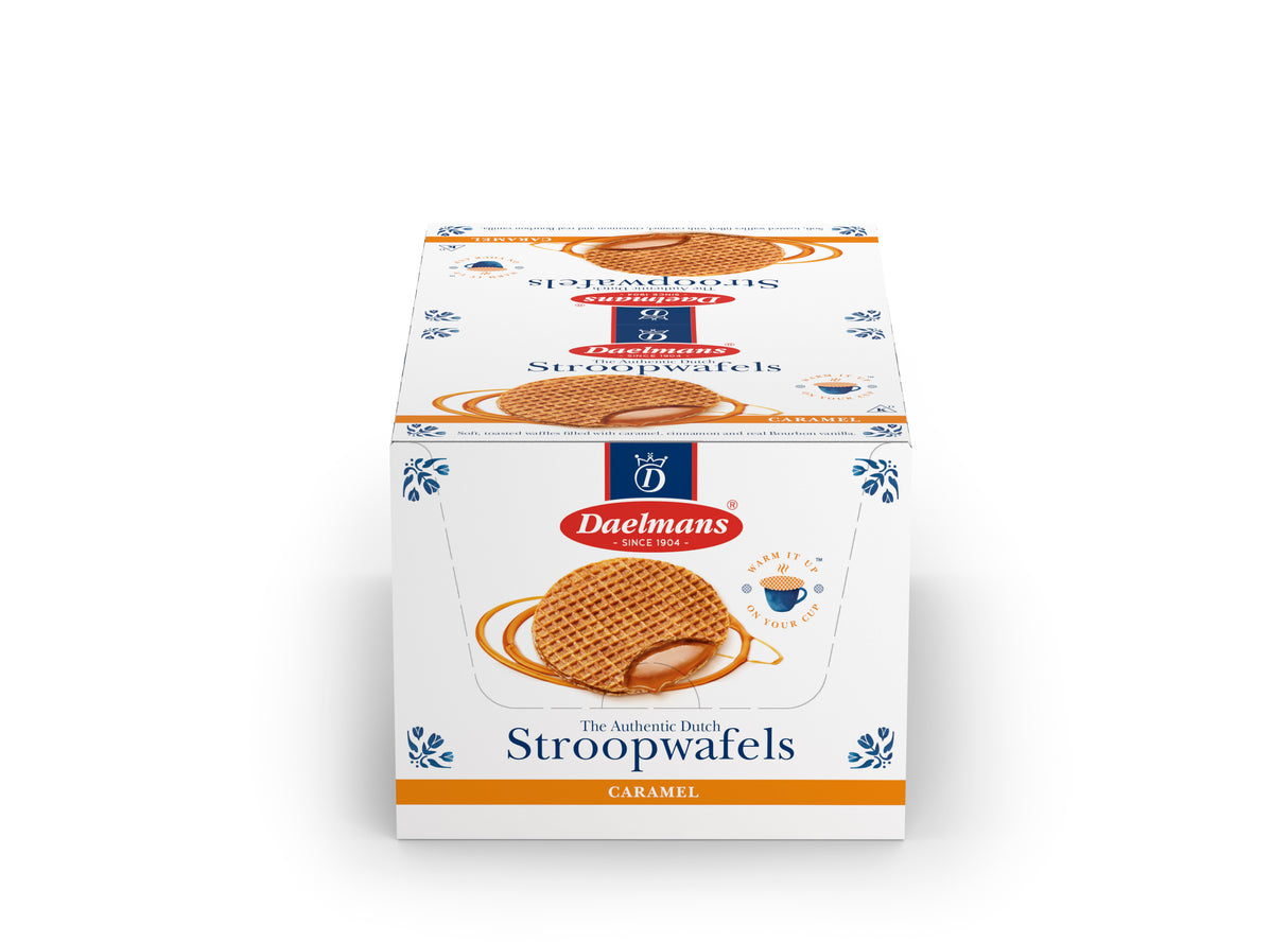 Daelmans Jumbo Caramel Syrupwafer Box of 24 Singles