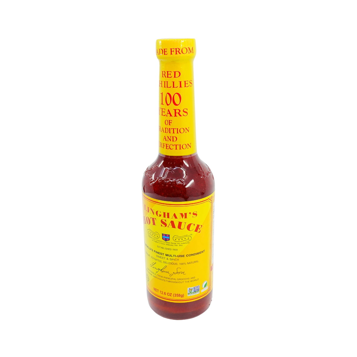 Lingham's Hot Chilli Sauce 12.6 Oz bottle