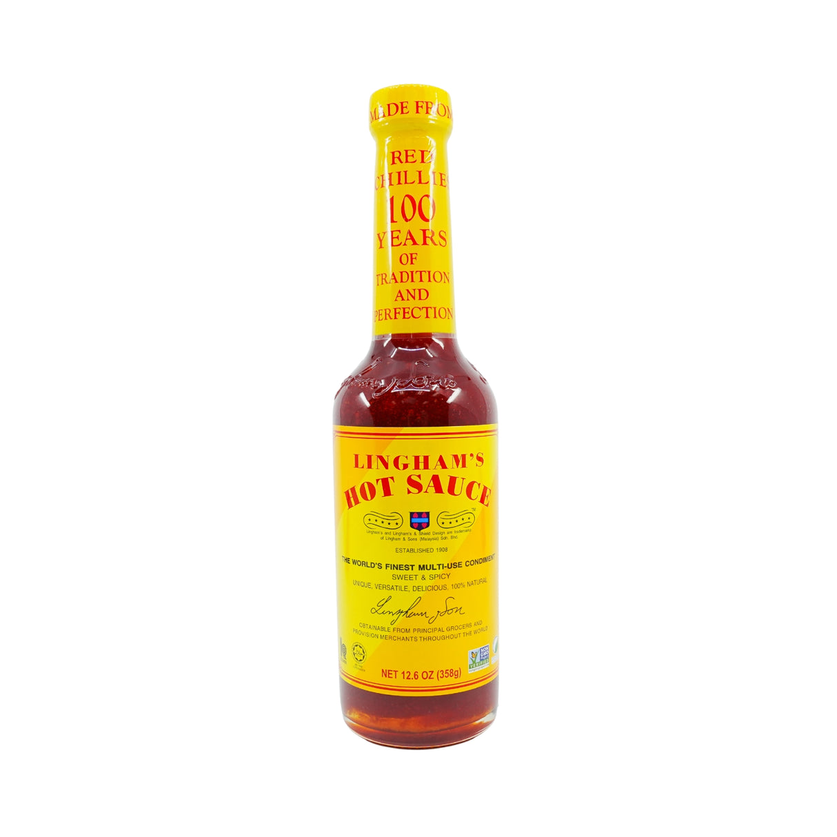 Lingham's Hot Chilli Sauce 12.6 Oz bottle