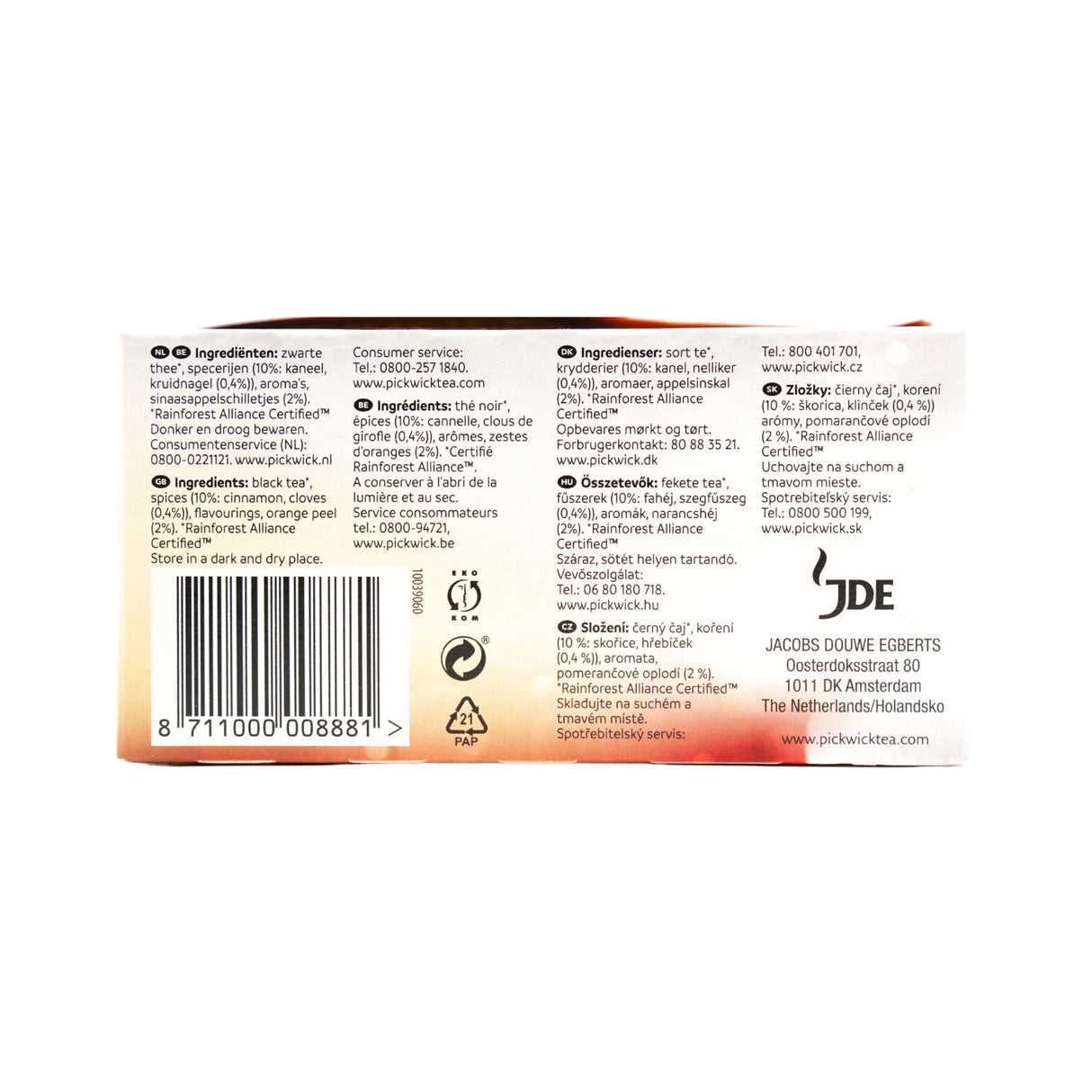 Pickwick Winter Glow Tea 20ct box