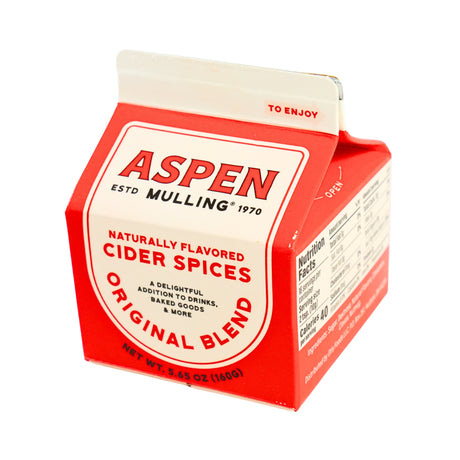 Aspen Mulling Spices 5.65 Oz Milk Carton Box