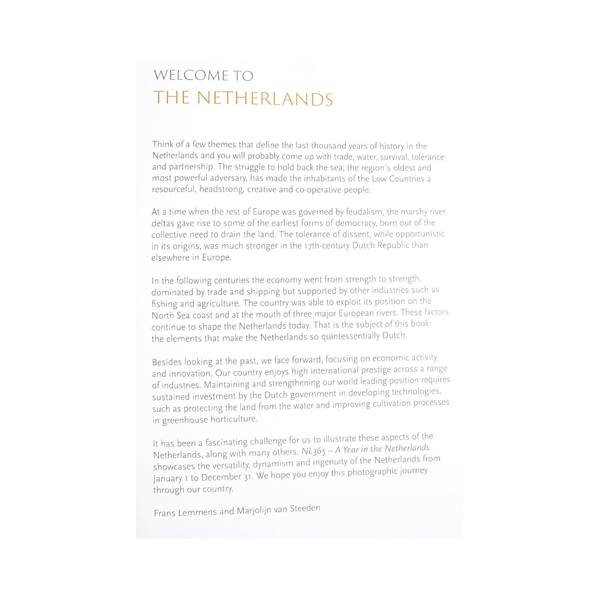NL 365 A Year in the Netherlands Coffee Table Book of Pictures