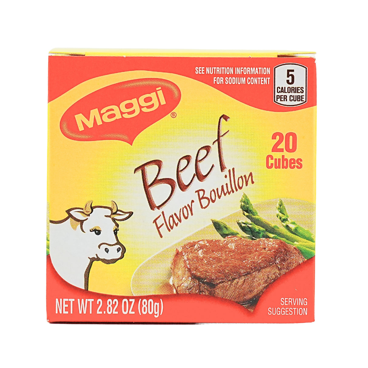 Maggi Beef Flavored Bouillon Cubes 20 ct Box