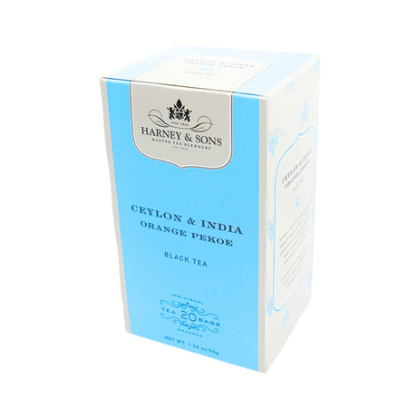 Harney & Sons Ceylon & India Orange Pekoe Tea 20 Ct Box