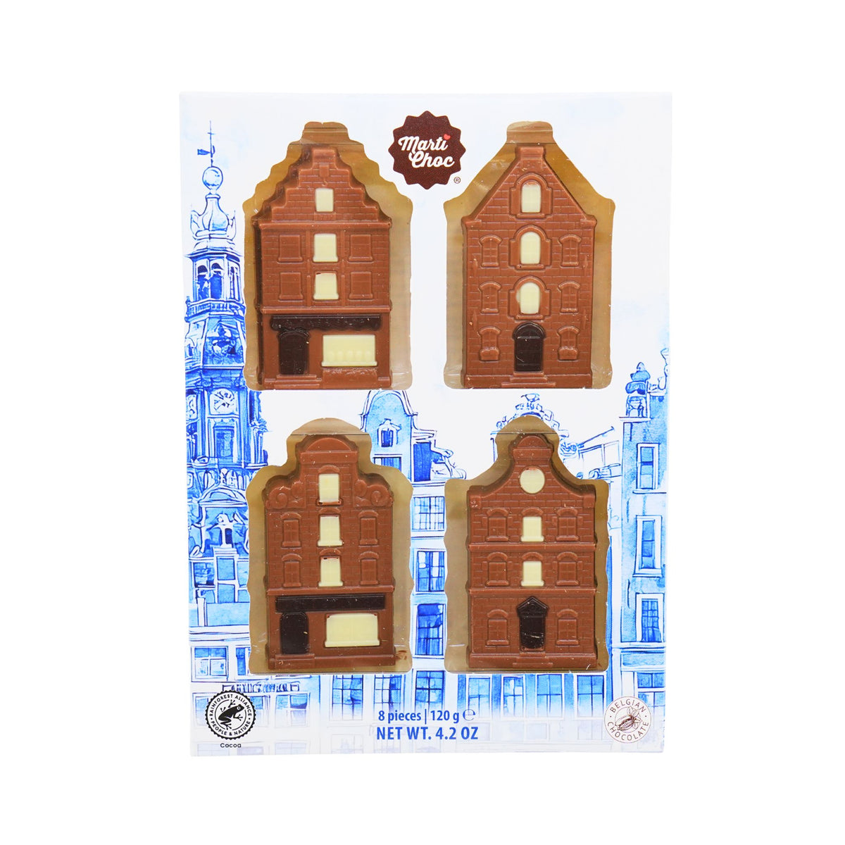 Martinez Milk Chocolate Canal Houses  4.2 Ounce 8 ct Box
