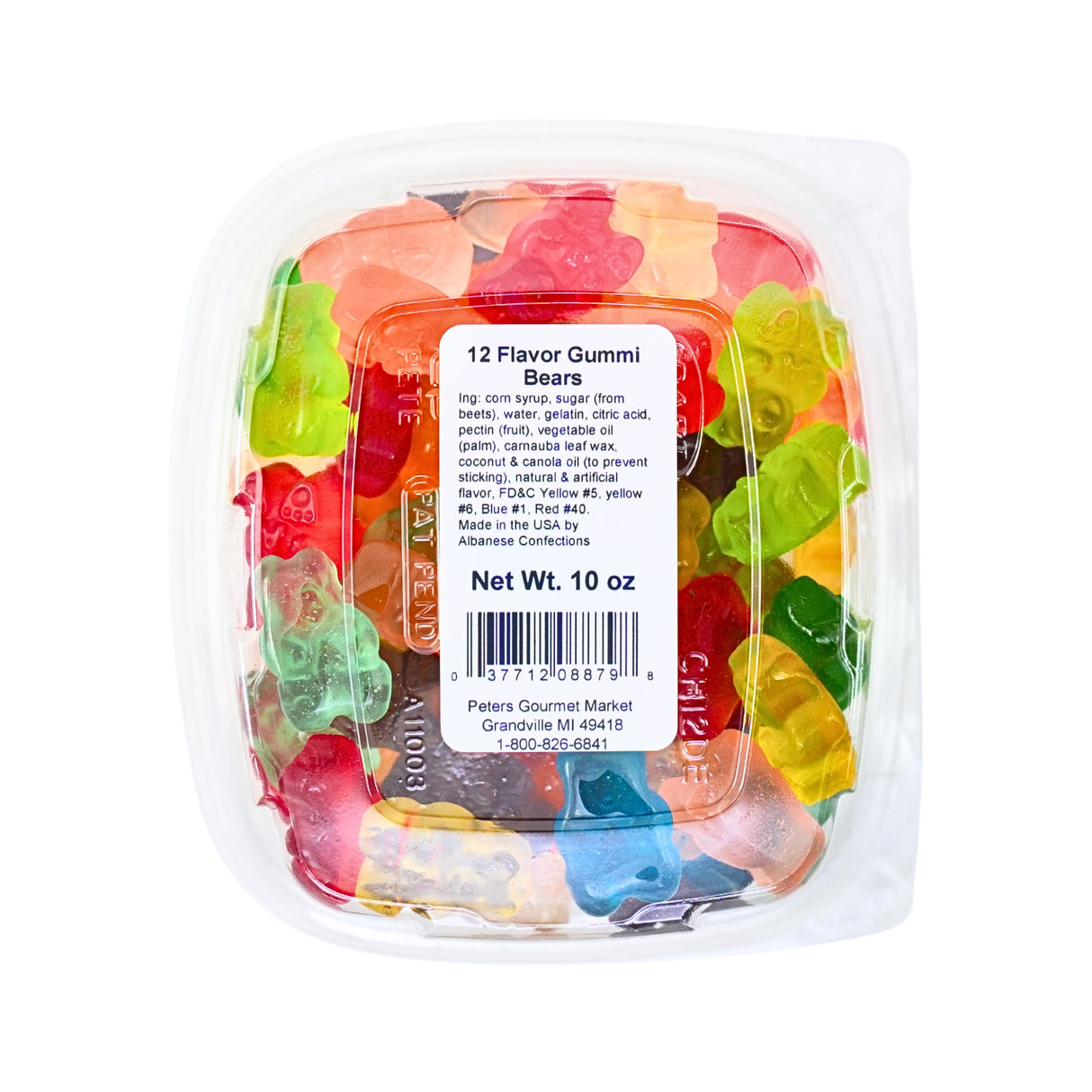 Albanese 12 flavor Gummi Bears 10oz Tub