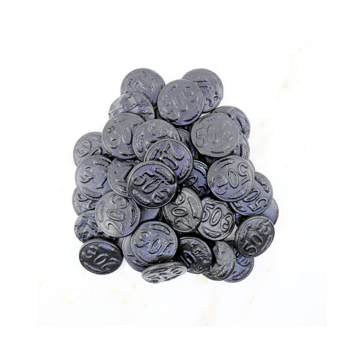 Gustafs Licorice Coins (hint of salt) 2.2 Lb