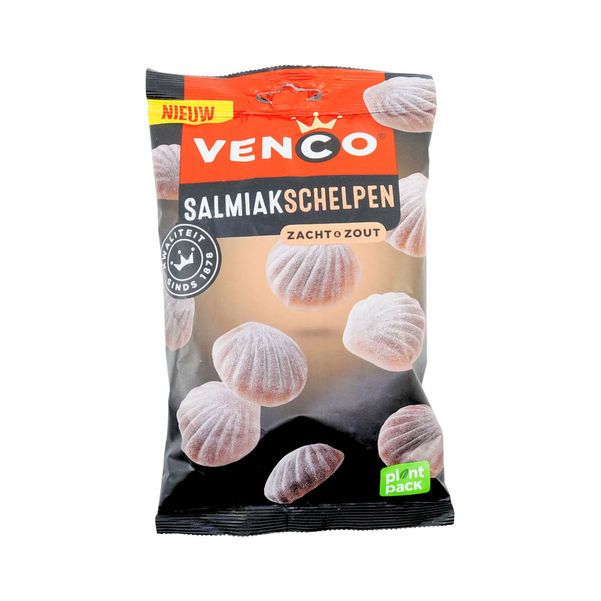 Venco Salmiak Licorice Shells 180 gr 6.34 oz