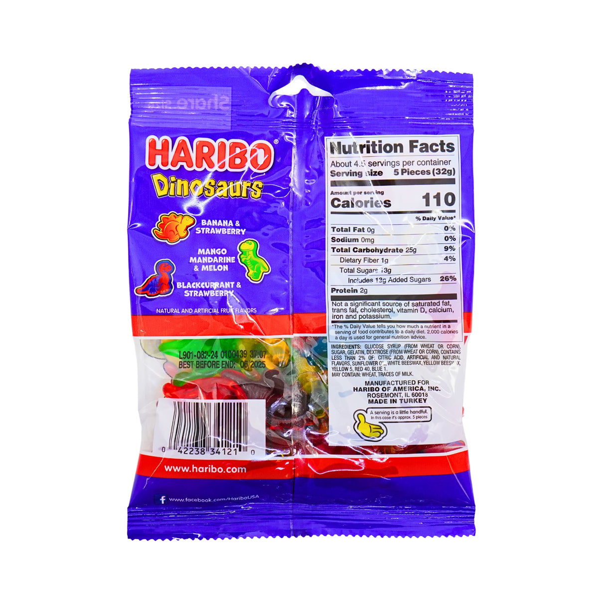 Haribo Gummi Dinosaurs 5 oz Bags