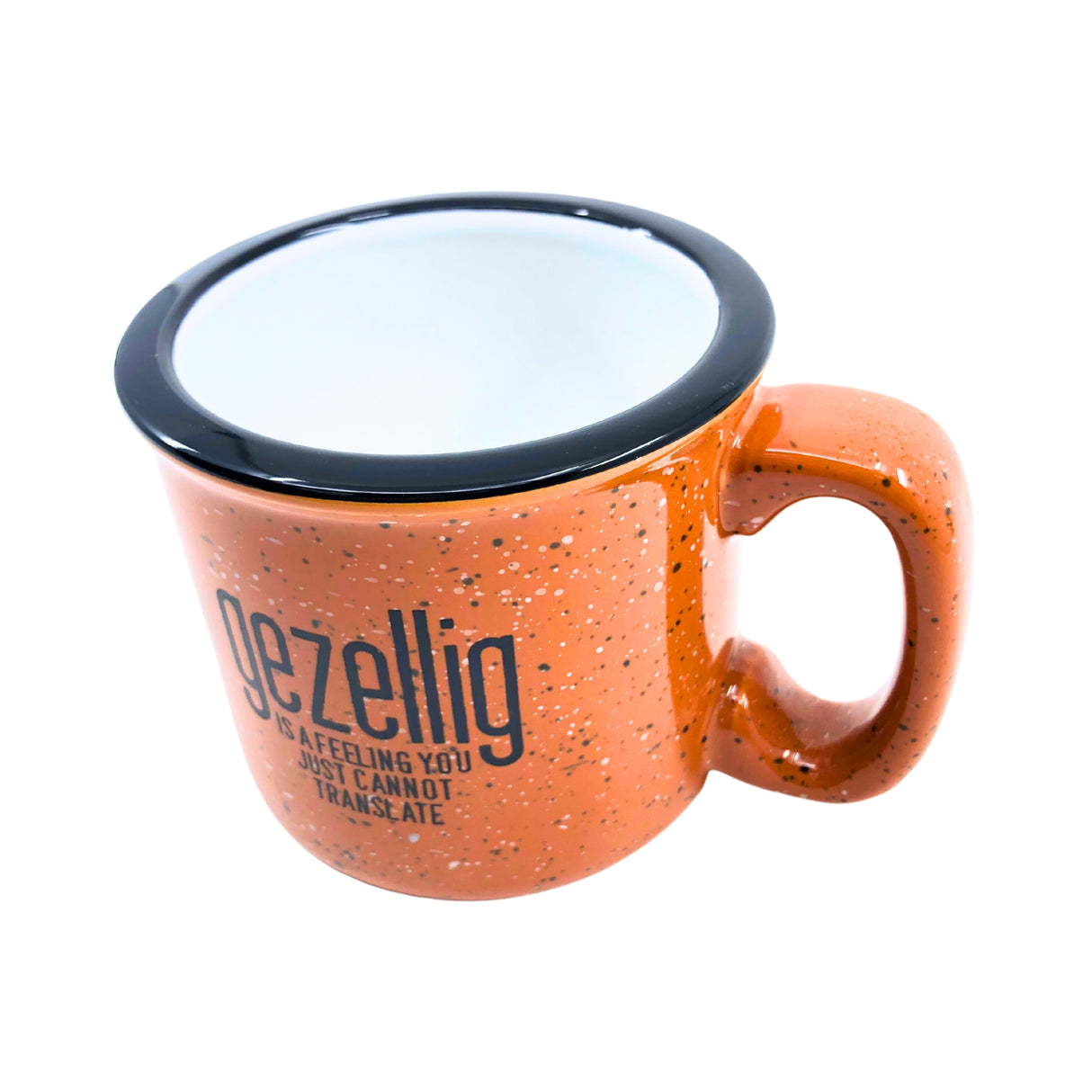 Gezellig is a feeling Ceramic Campfire Mug - Terra Cotta 15 oz