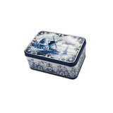 Delft Blue Speculaas Tin with DeRuijter Speculaas Cookies
