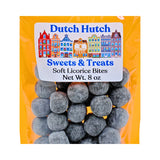 Dutch Hutch Soft  Licorice  Caramel Bites  8 oz By Lonka