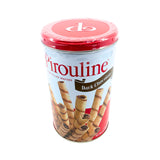 Debeukelaar Pirouline Dark Choc Wafer Rolls 14 oz tin