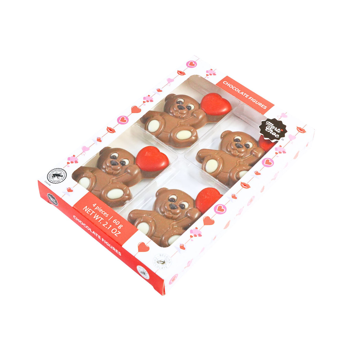 Martinez Milk Chocolate Bears  2.1 Oz  4 ct box
