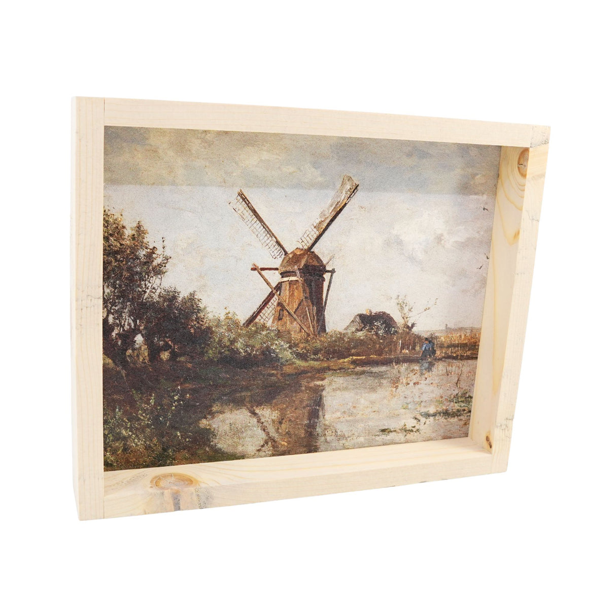 Hoekstra Decor Dutch Windmill Landscape Wall Art