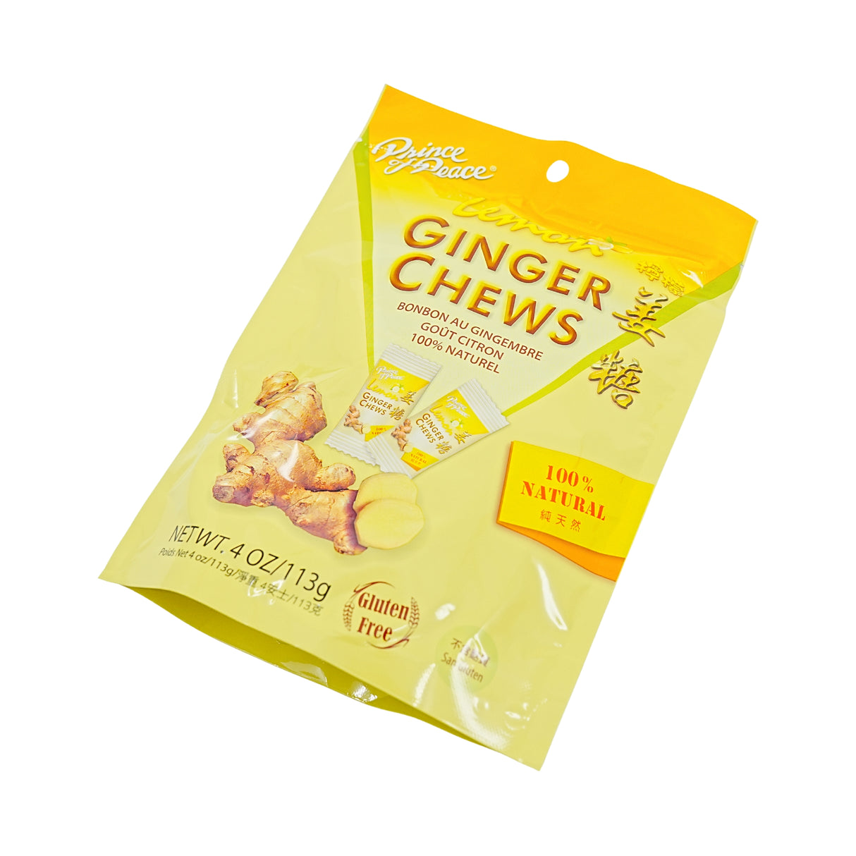 Prince of Peace Lemon Ginger Chews 4 oz