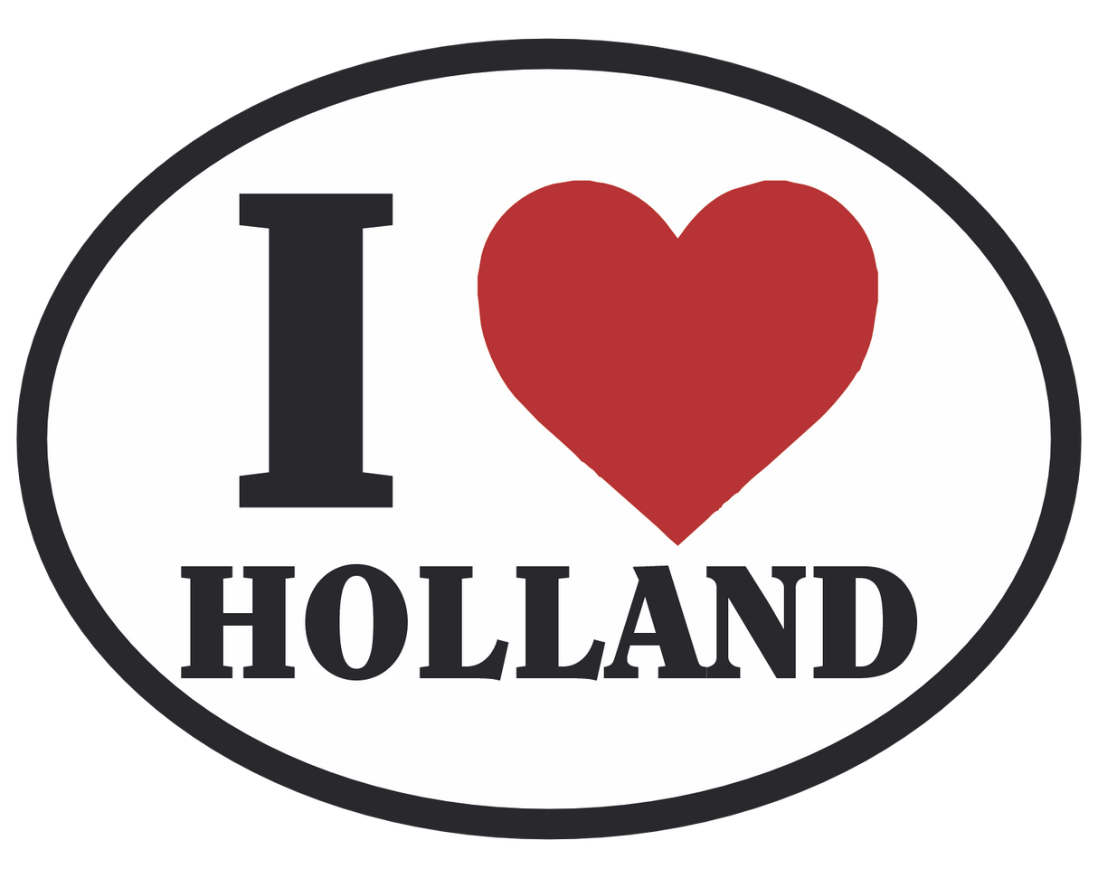 I (heart) Holland Car Sticker