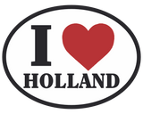 I (heart) Holland Car Sticker
