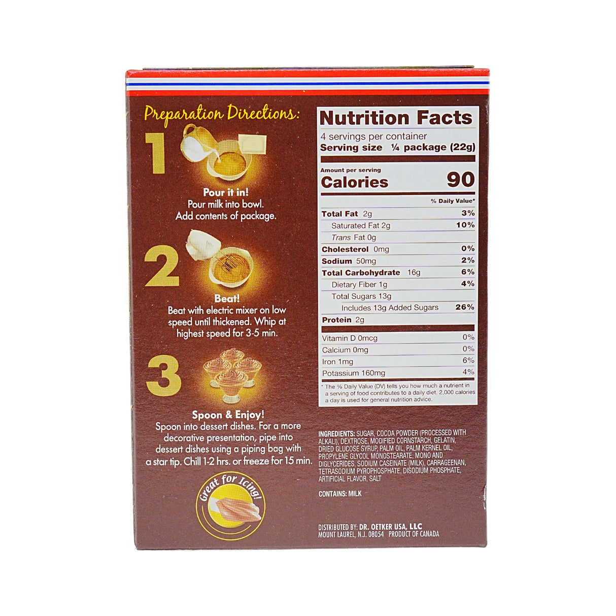 Dr Oetker Milk Choc Mousse 3 oz