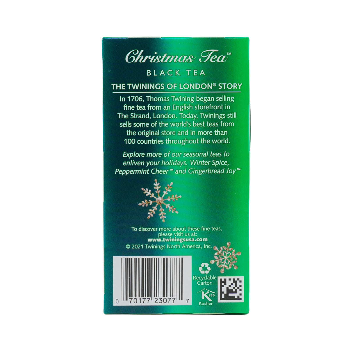 Twinings Christmas Spice Black Tea 20 ct box